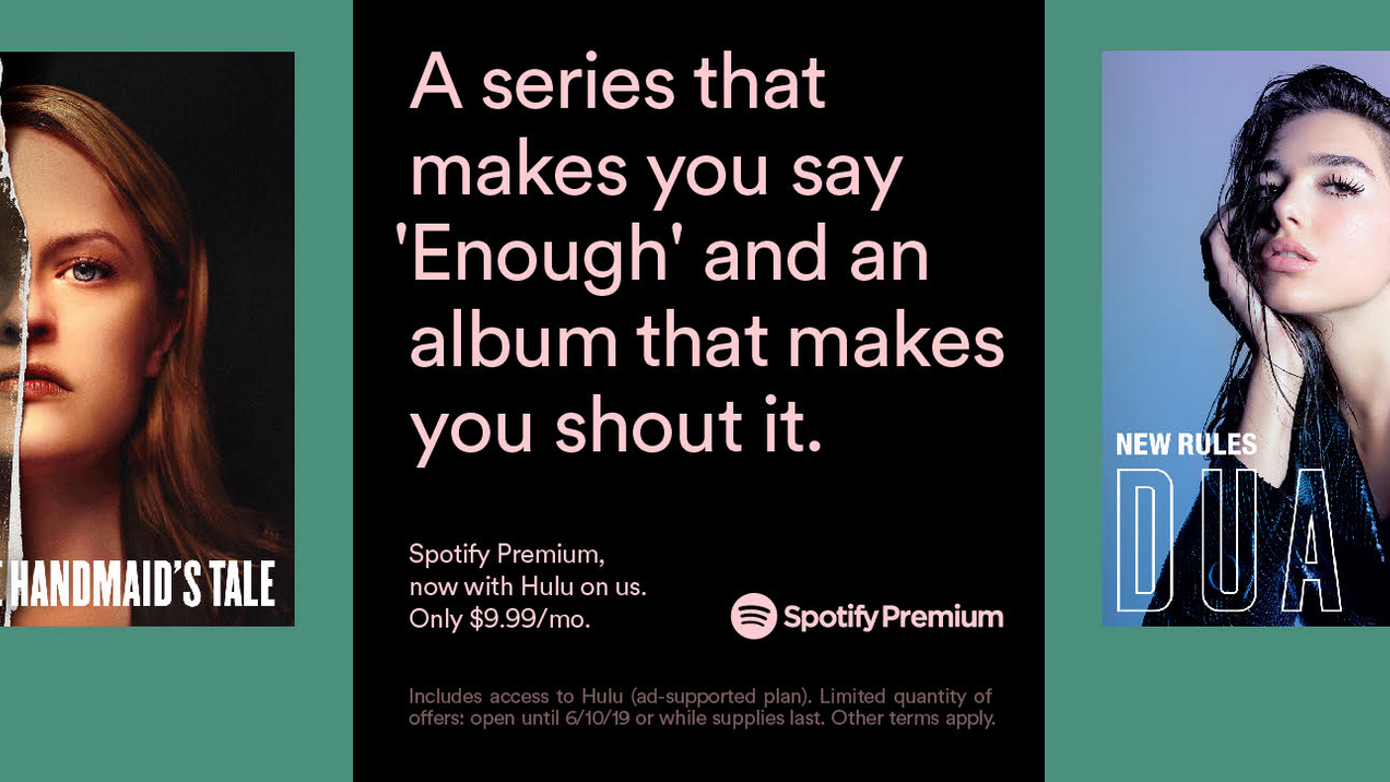 Can you go ad free with hulu spotify playlists